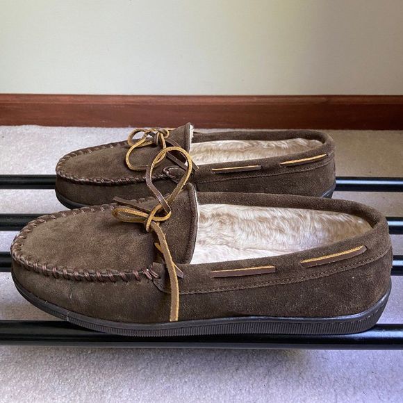 MINNETONKA Men Suede Moccasin - NEW - NWOB - Picture 3 of 8